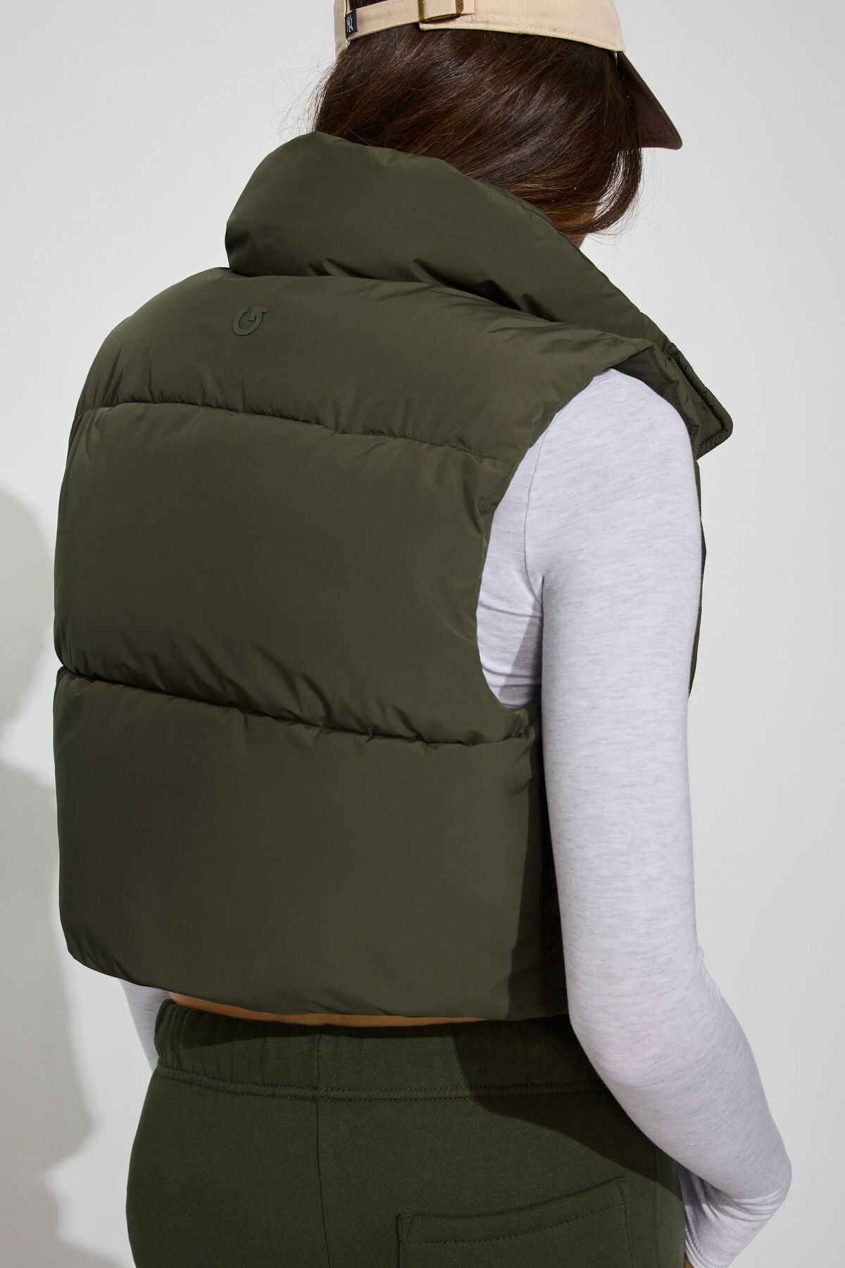 Mini Puff Vest Khaki Garage Clothing Women