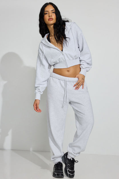 SoftTerry Bubble Zip Hoodie Gray Garage Clothing Women