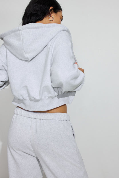 SoftTerry Bubble Zip Hoodie Gray Garage Clothing Women
