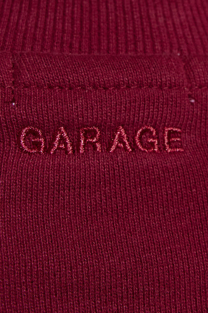 SoftTerry Bubble Crewneck Sweatshirt Burgundy Garage Clothing Women