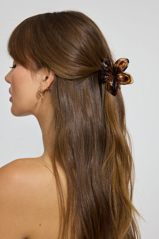 Flower Hair Claw Brown Garage Clothing Women