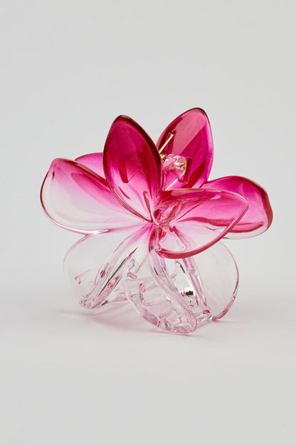 Flower Hair Claw Burgundy Garage Clothing Women