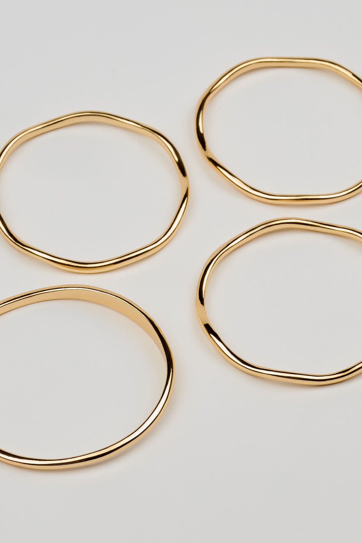 Set of 4 Wavy Bangles Yellow Garage Clothing Women