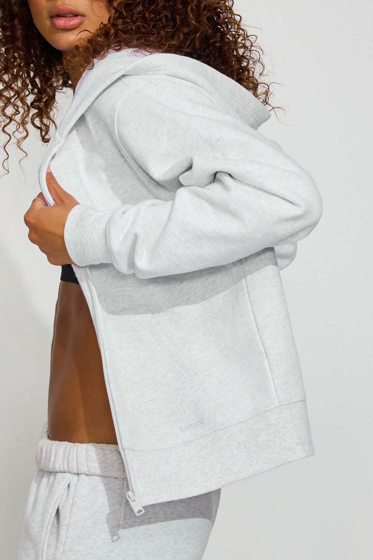 SoftTerry Iconic Full Zip Hoodie Gray Garage Clothing Women