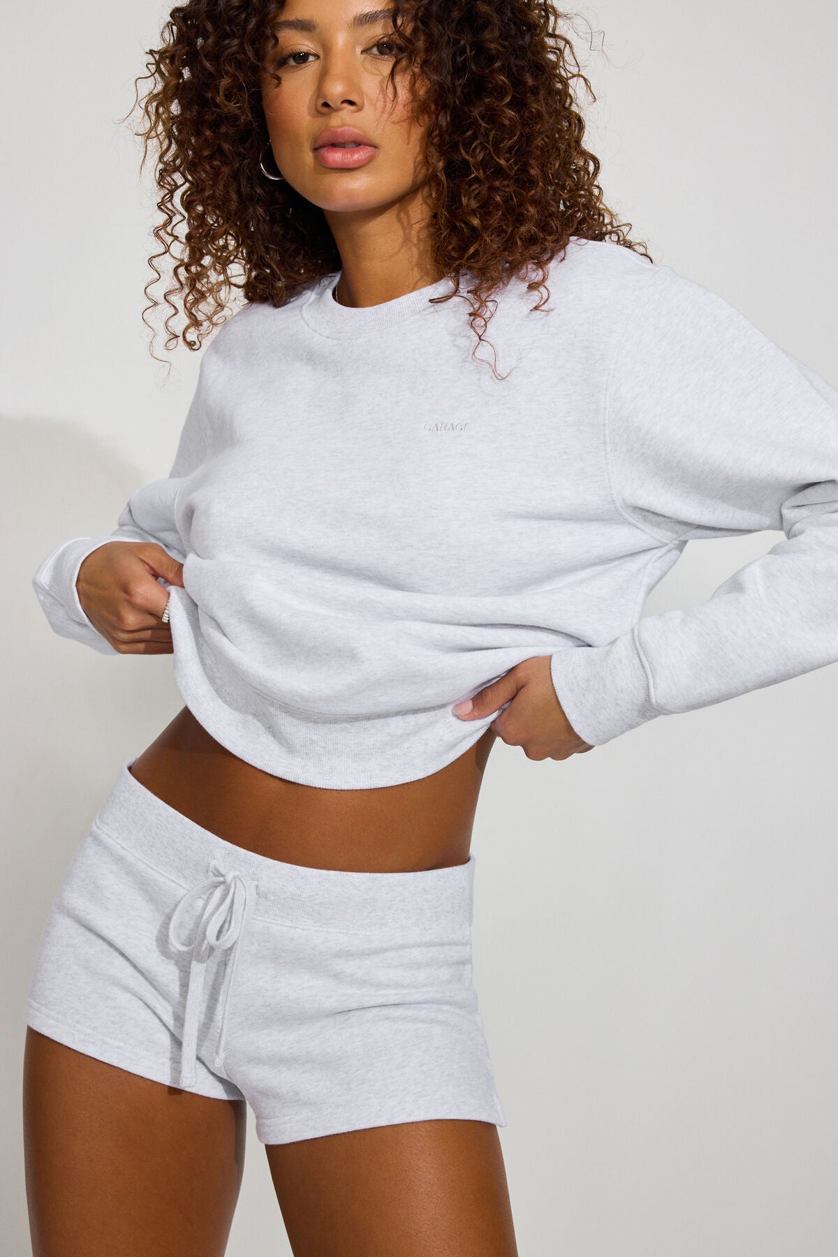 SoftTerry Iconic Crewneck Sweatshirt Gray Garage Clothing Women