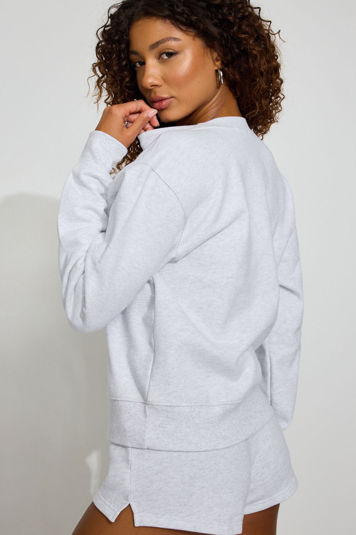 SoftTerry Iconic Crewneck Sweatshirt Gray Garage Clothing Women