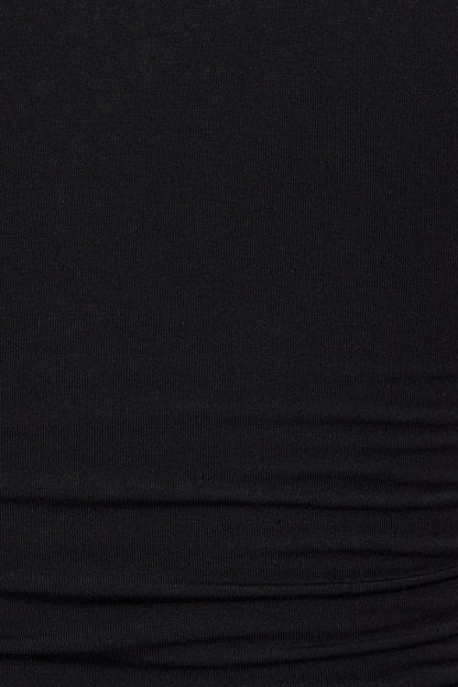 One Shoulder Draped Top Black Garage Clothing Women