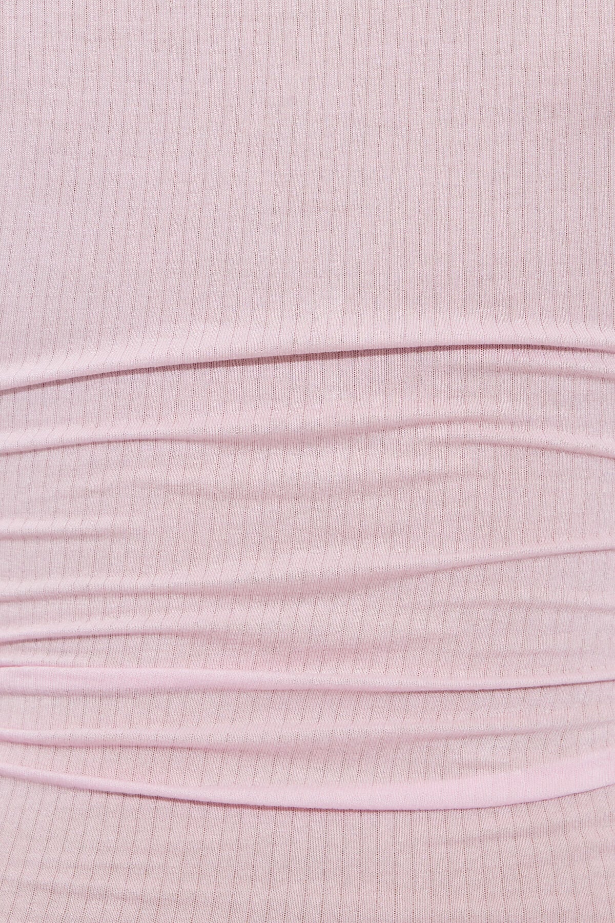 Sheer Ribbed Henley Long Sleeve Top Pink Garage Clothing Women