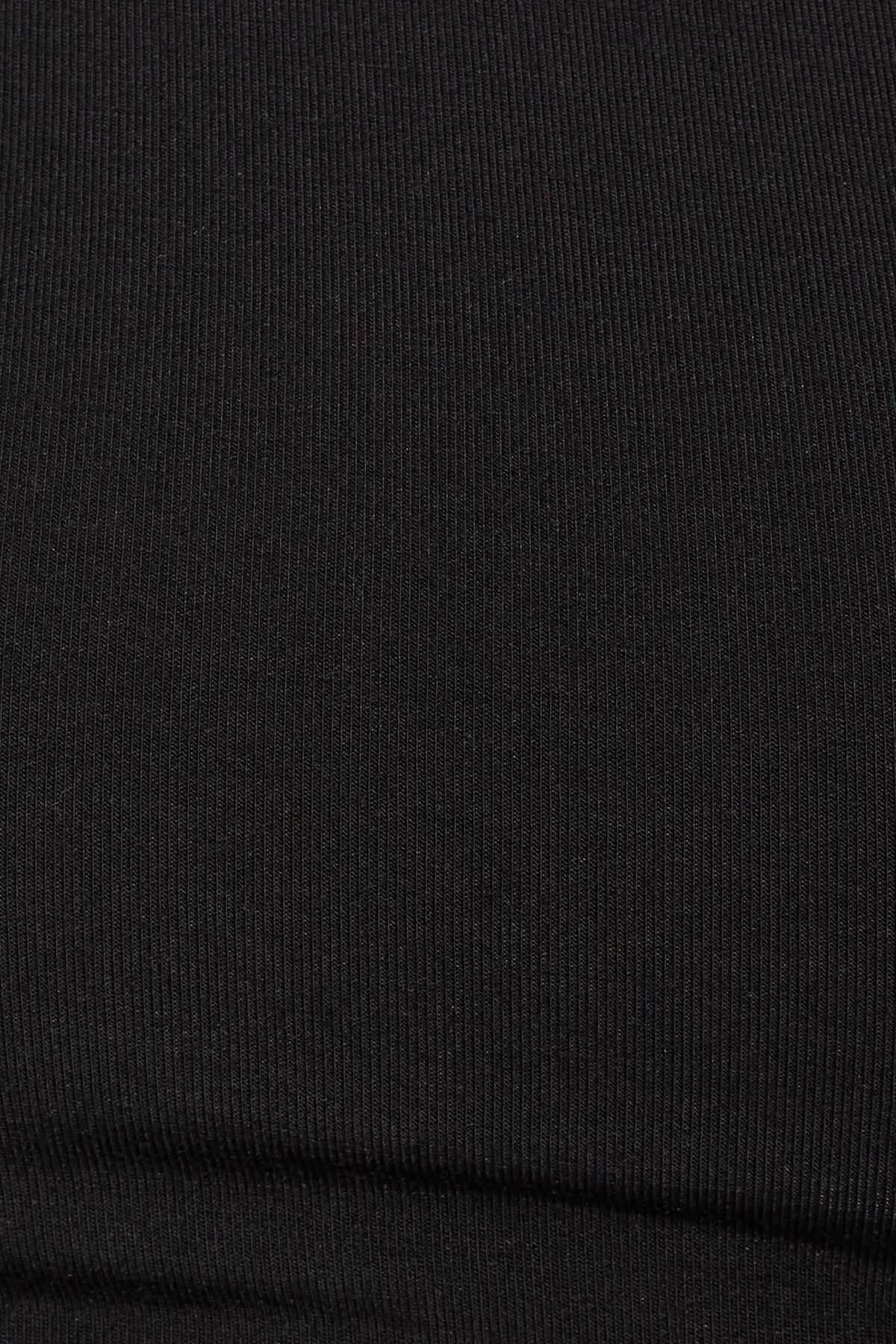 Cowl Back Short Sleeve Top Black Garage Clothing Women