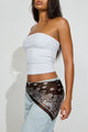 Brown Bandana Print