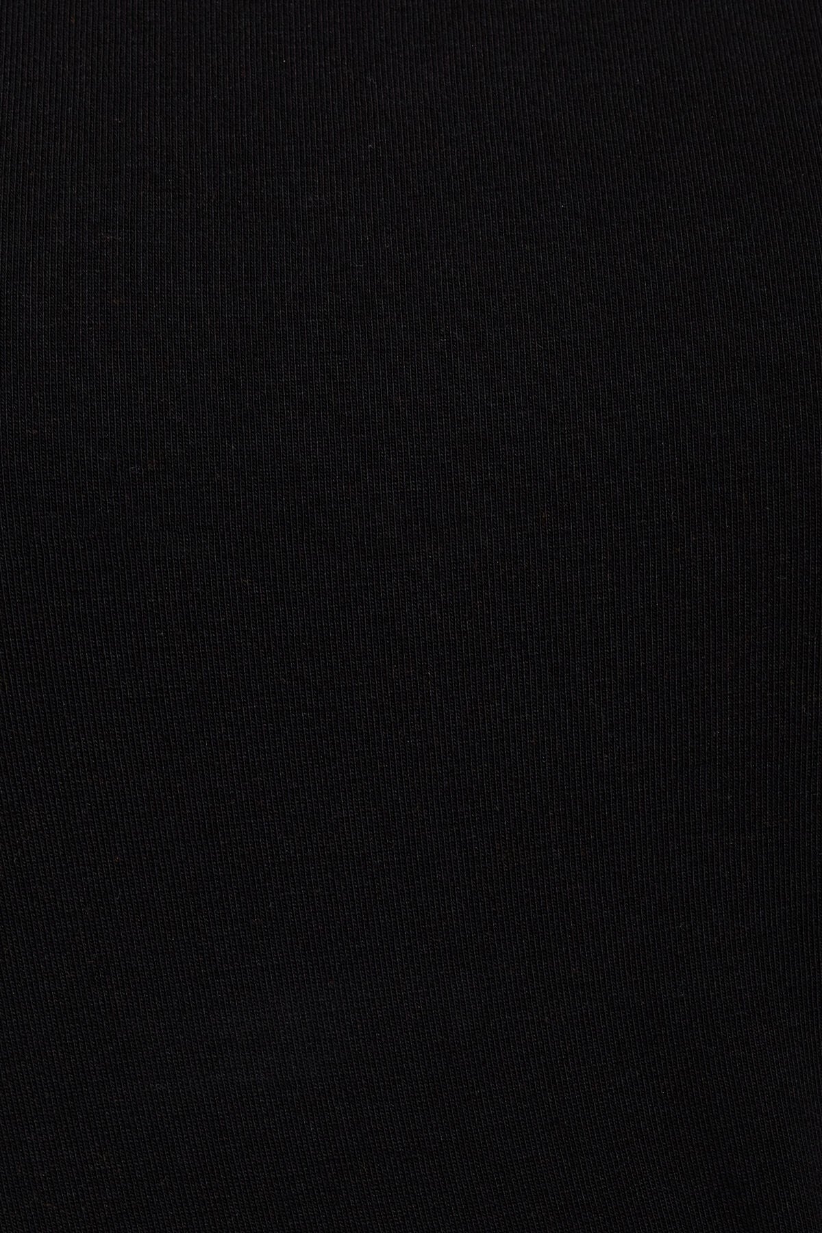 Crewneck Open Back Short Sleeve Top Black Garage Clothing Women