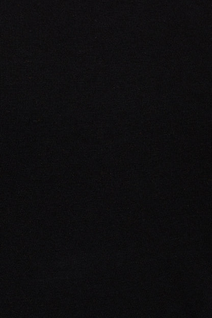 Crewneck Open Back Short Sleeve Top Black Garage Clothing Women