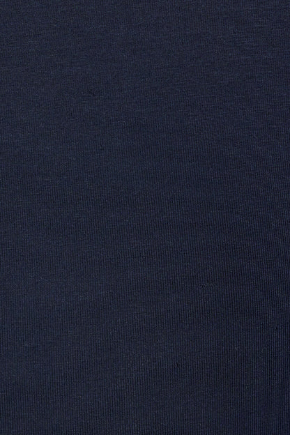 Smooth Long Sleeve Crewneck Top Navy Garage Clothing Women