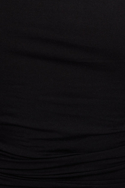 Smooth Long Sleeve Crewneck Top Black Garage Clothing Women
