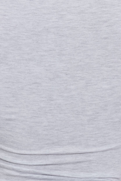 Smooth Long Sleeve Crewneck Top Gray Garage Clothing Women