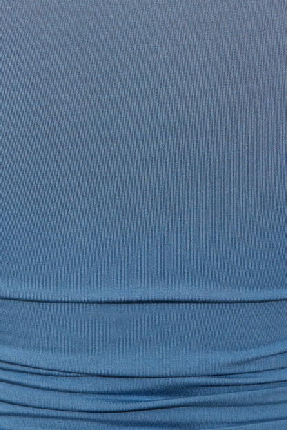 Smooth Long Sleeve Crewneck Top Blue Garage Clothing Women