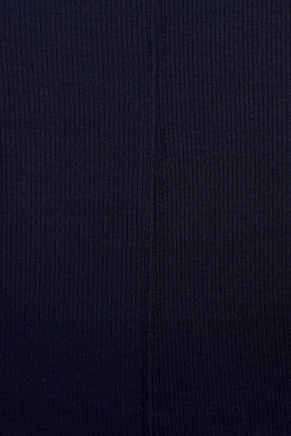 Serene Deep V-Neck Long Sleeve Top Navy Garage Clothing Women