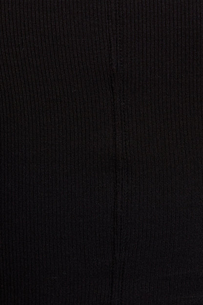 Serene Deep V-Neck Long Sleeve Top Black Garage Clothing Women