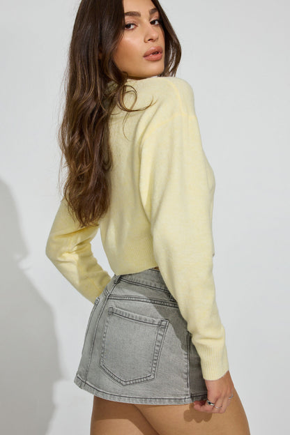 Denim Micro Skort Black Garage Clothing Women