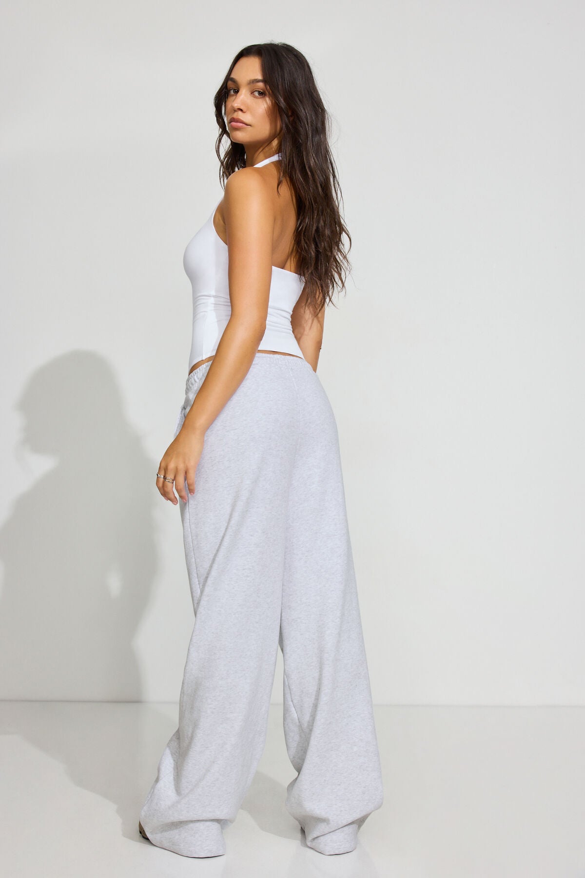 UltraFleece Wide Leg Sweatpants Gray Garage Clothing Women