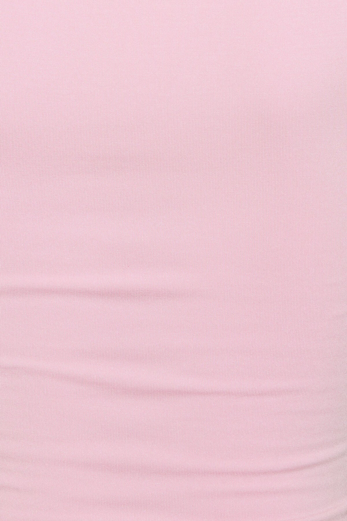 Smooth Open Neck Tee Pink Garage Clothing Women
