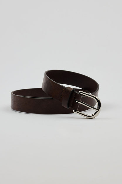 U Buckle Classic Belt Brown Garage Clothing Women