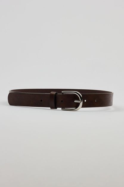 U Buckle Classic Belt Brown Garage Clothing Women