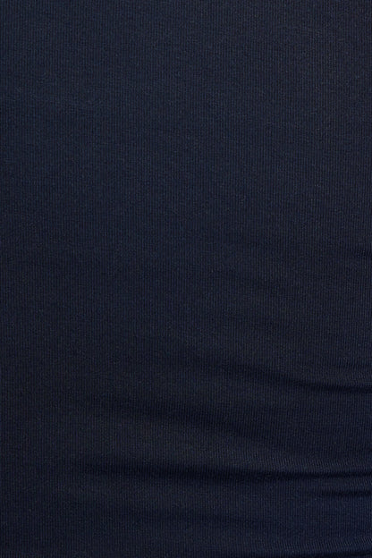 Smooth Open Neck Long Sleeve Tee Navy Garage Clothing Women