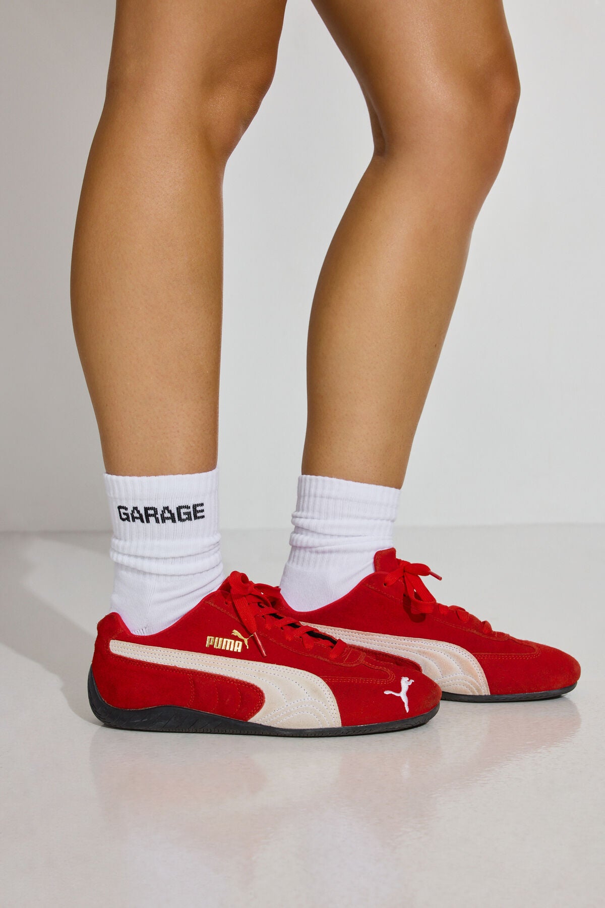Garage Logo Crew Sock Black Garage Clothing Women
