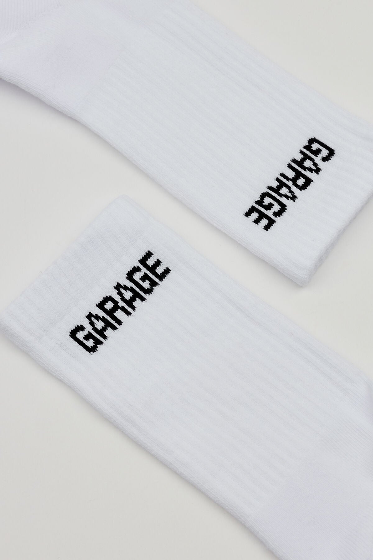 Garage Logo Crew Sock Black Garage Clothing Women