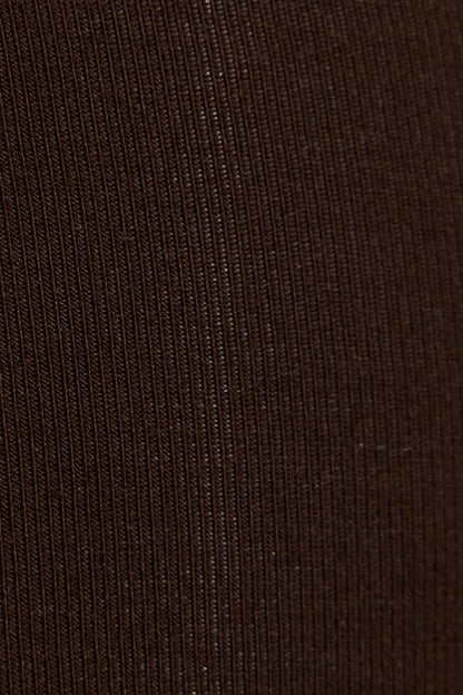 Smooth Off Shoulder T-Shirt Brown Garage Clothing Women